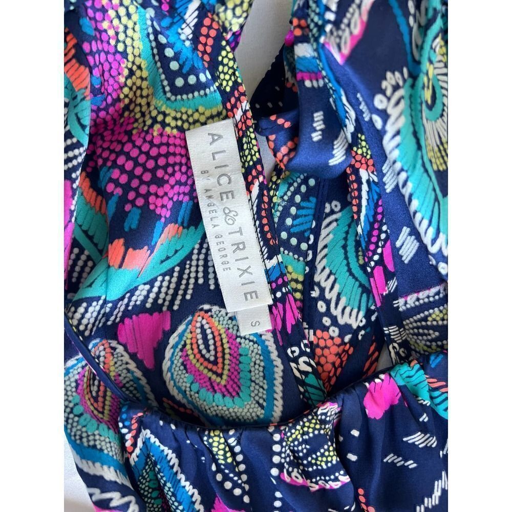 Alice Trixie 100% Silk Dress Size Small - Picture 7 of 8